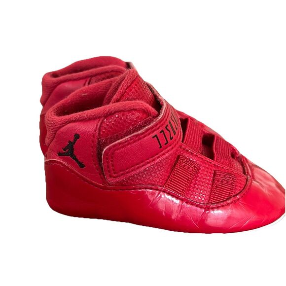 Air Jordan 11 Retro Win Like 96 Gym Red Infant Size 3C Soft Bottom Sneakers - Picture 1 of 5